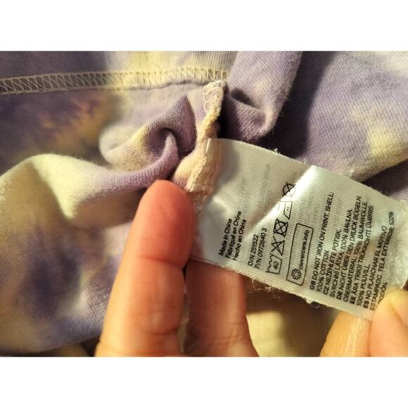 M537) H&M Krusty the Clown Simpsons Relaxed Fit Tie Dye Short Sleeve Shirt Sz M - Picture 6 of 6